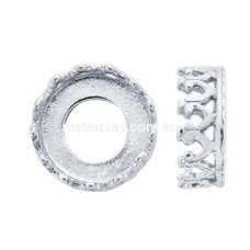 Silver Gallery Wire ROUND Bezel Cup Setting    SELECTION